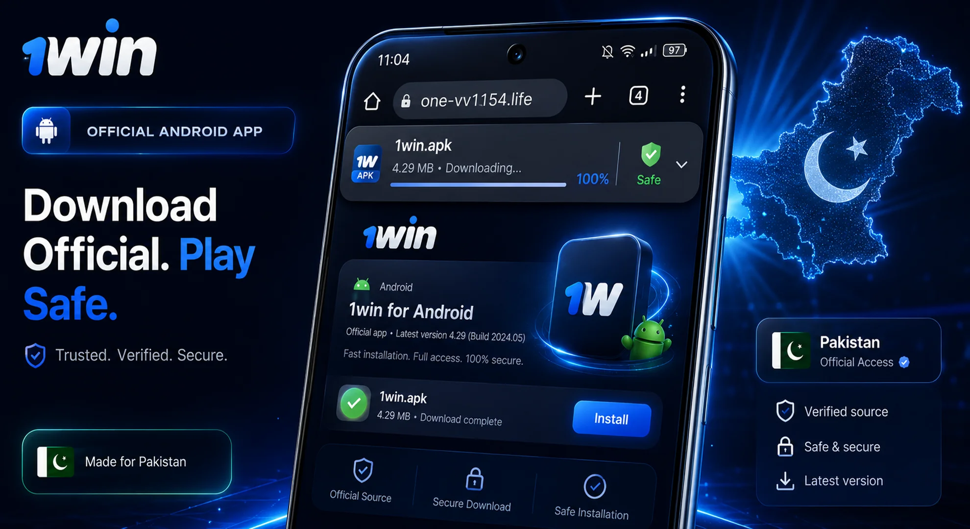 1win apk download Pakistan
